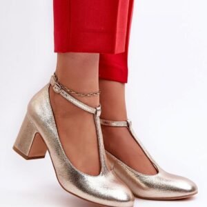 Block heel pumps Step in style