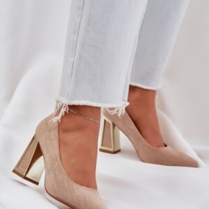 Block heel pumps Step in style