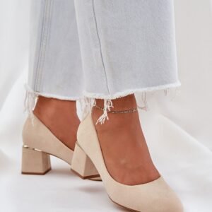Block heel pumps Step in style